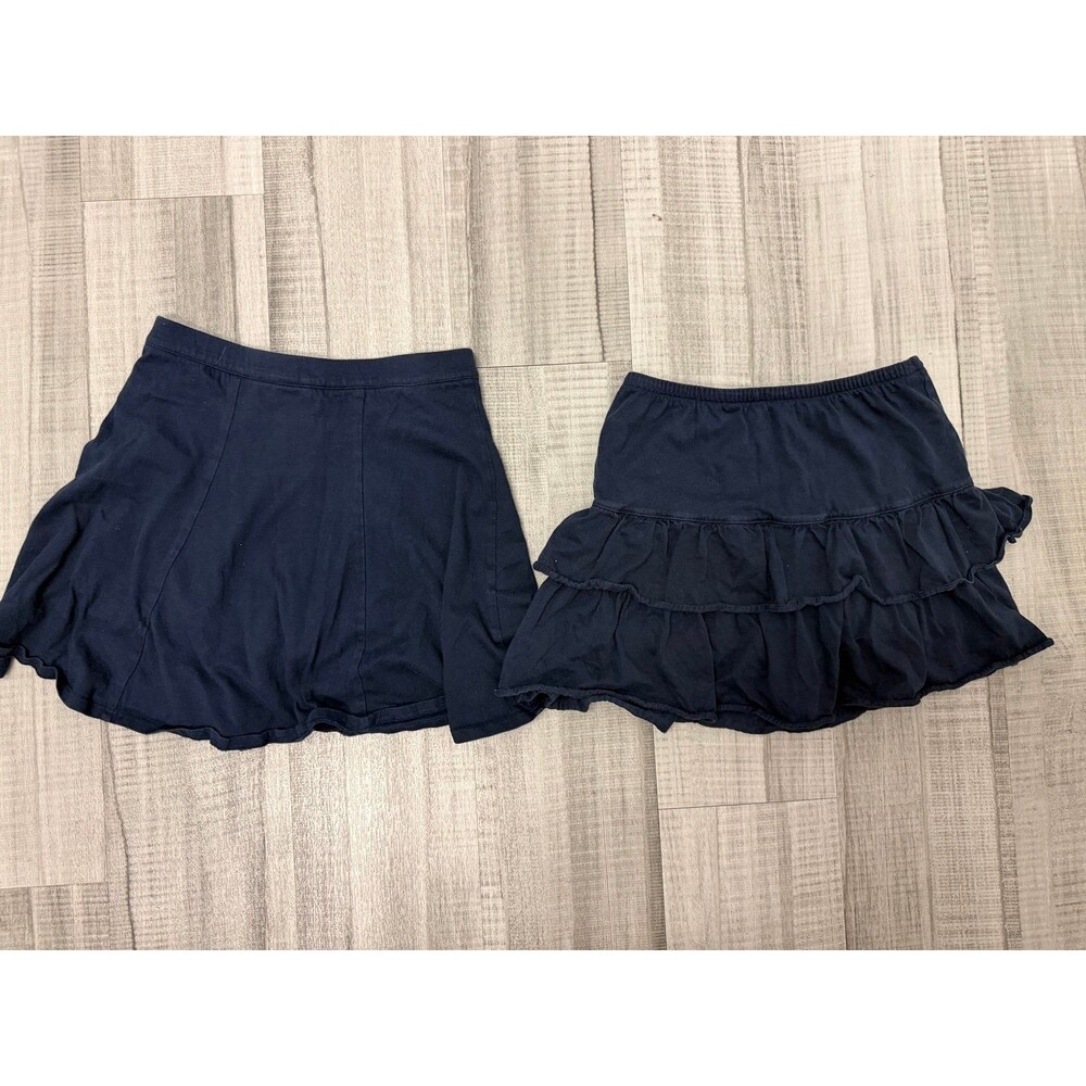 Navy blue lands end skirts